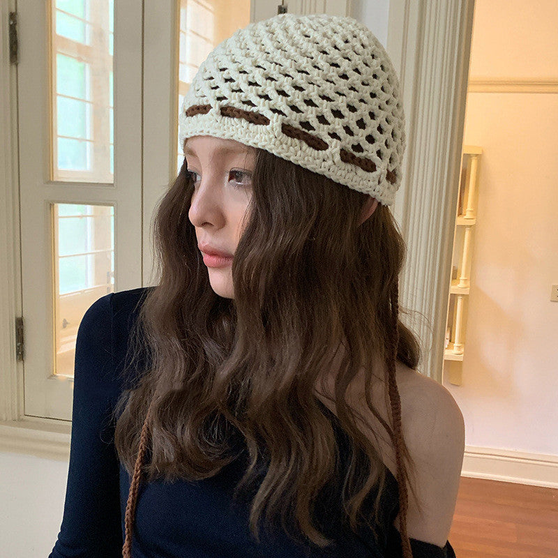 Women's All-match Handmade Crochet Woolen Cap