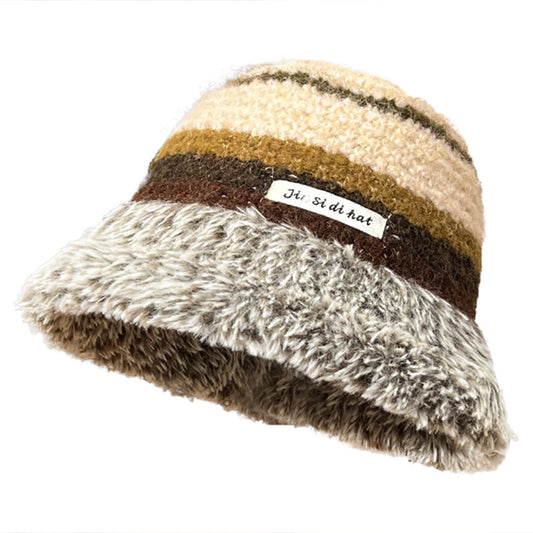 Knitted Wool Female Fisherman Hat