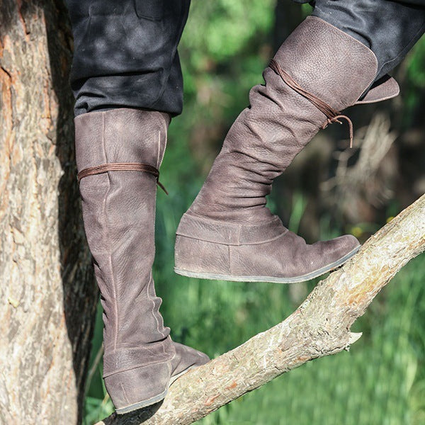Height Increasing Insole Women's Strap Knight Boots