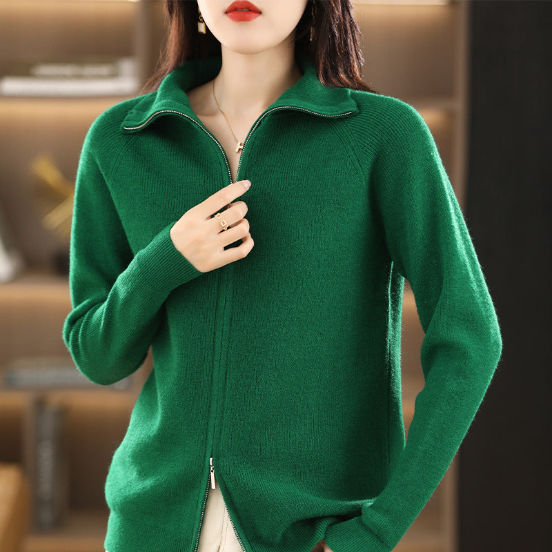 Knitted Cardigan Women's Long-sleeved Sweater
