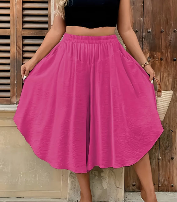 New Solid Color High-Waisted Casual Shorts For Women