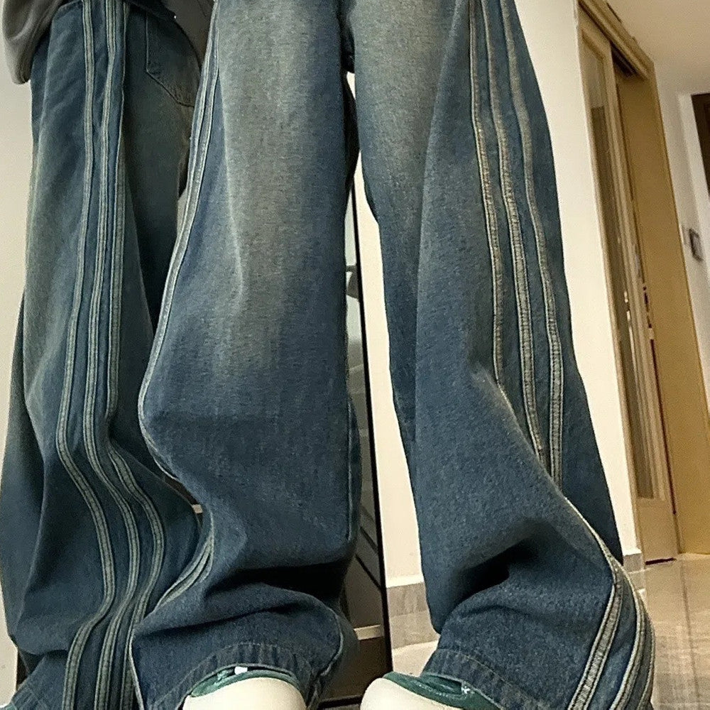 Women's Fashionable Retro Straight Jeans