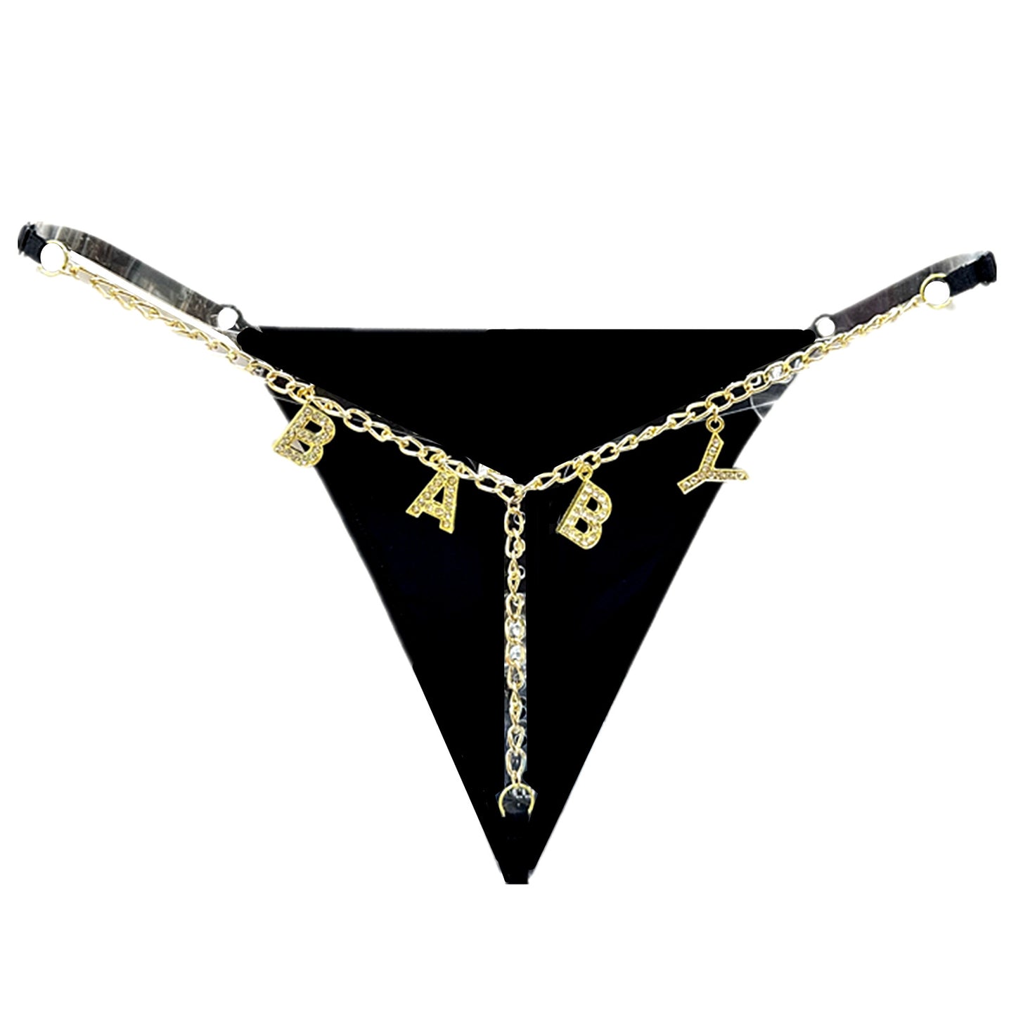 Rhinestone Letters Pendant Panties BABY Adjustable