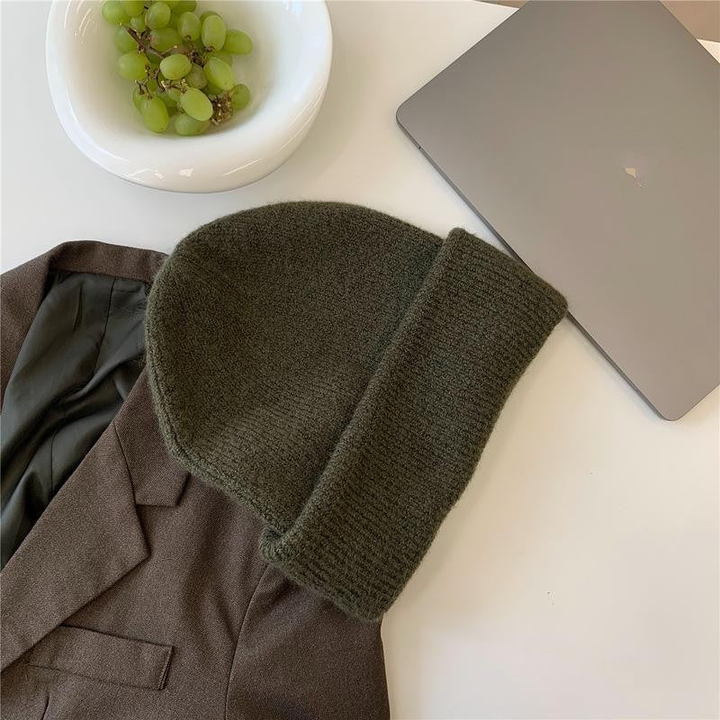 Thickened Face-showing Small Ear Protection Pile-up Cold Hat