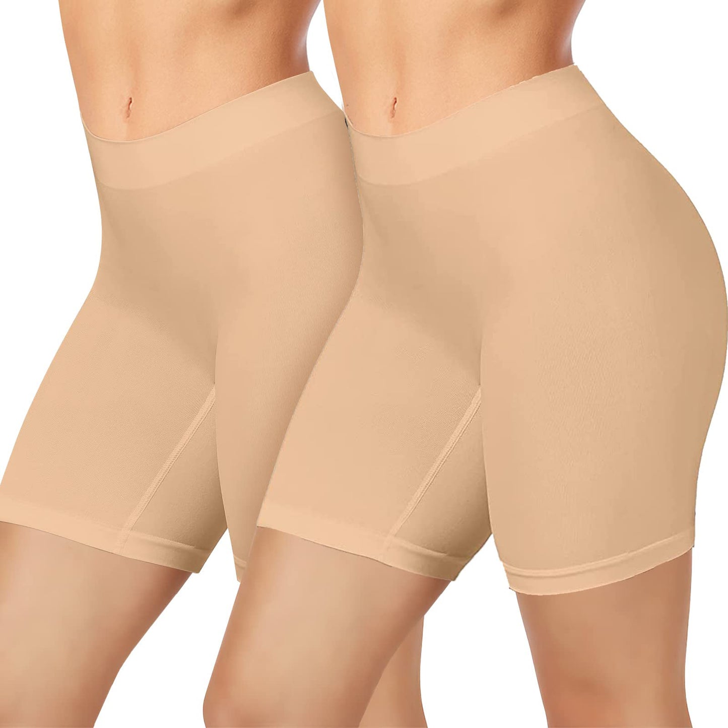 Højtaljet Mavekontrol Sømløse Leggings Dame Plus Size Sports Sikkerhedsbukser Anti-gennemsigtig