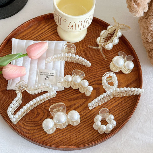 Sweet Korean Style Pearl Grace Barrettes