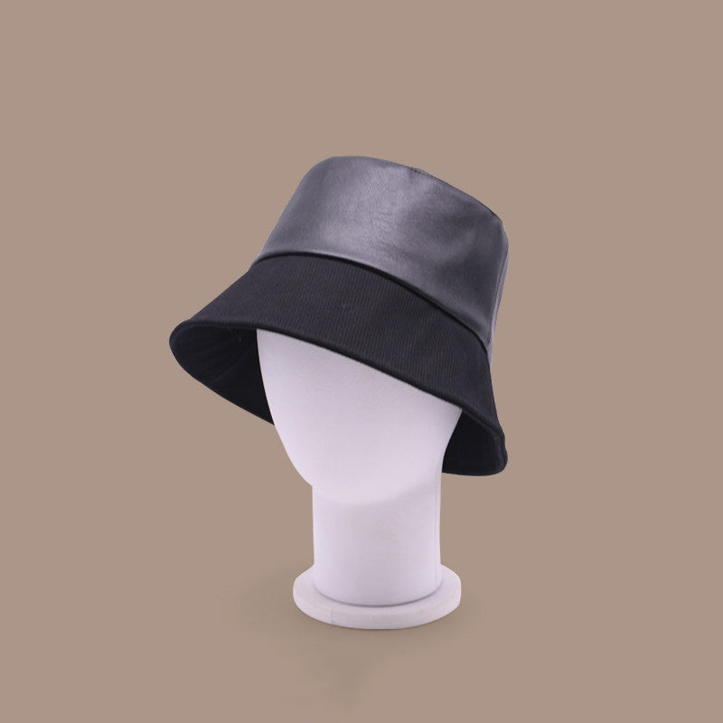 Stylish Color-block Bucket Hat That Flatters The Face For A Slimming Effect