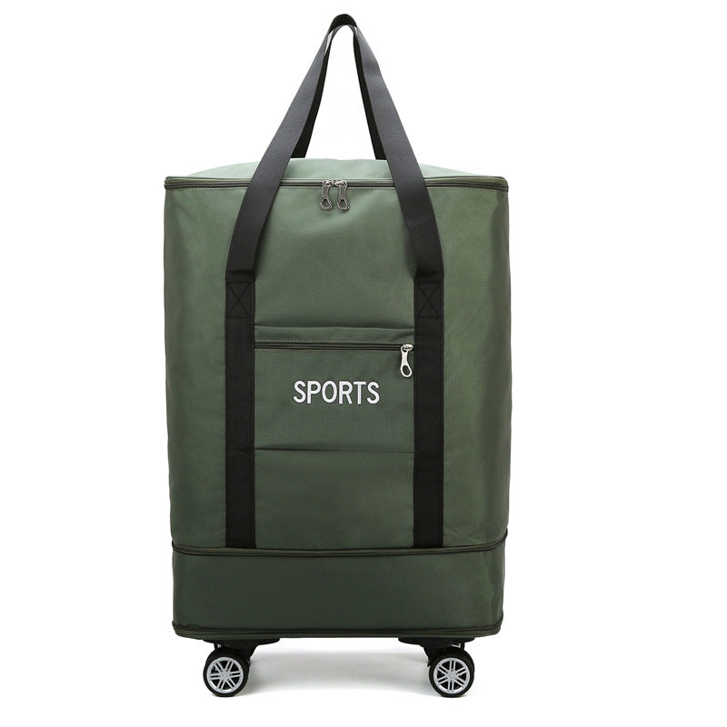 Removable Universal Wheel Large Capacity Expansion Storage Bag