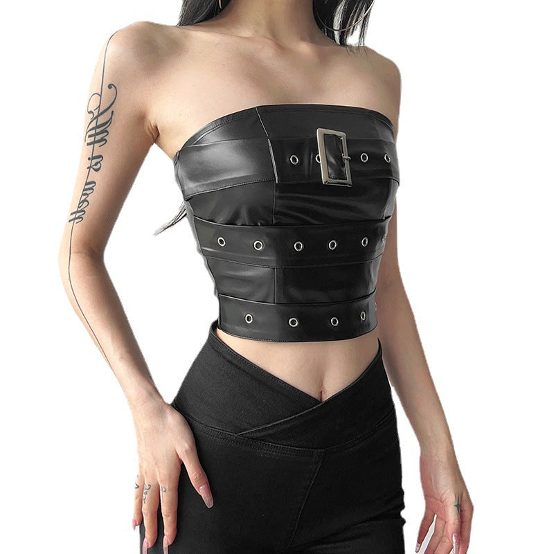 New Stylish Sexy Solid-color Figure-hugging Tube Top That Flatters Your Silhouette