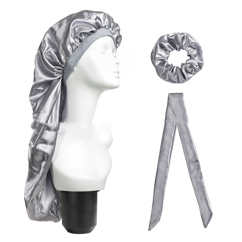 Three-piece Wide-brim Household With Long Cap And Scarf