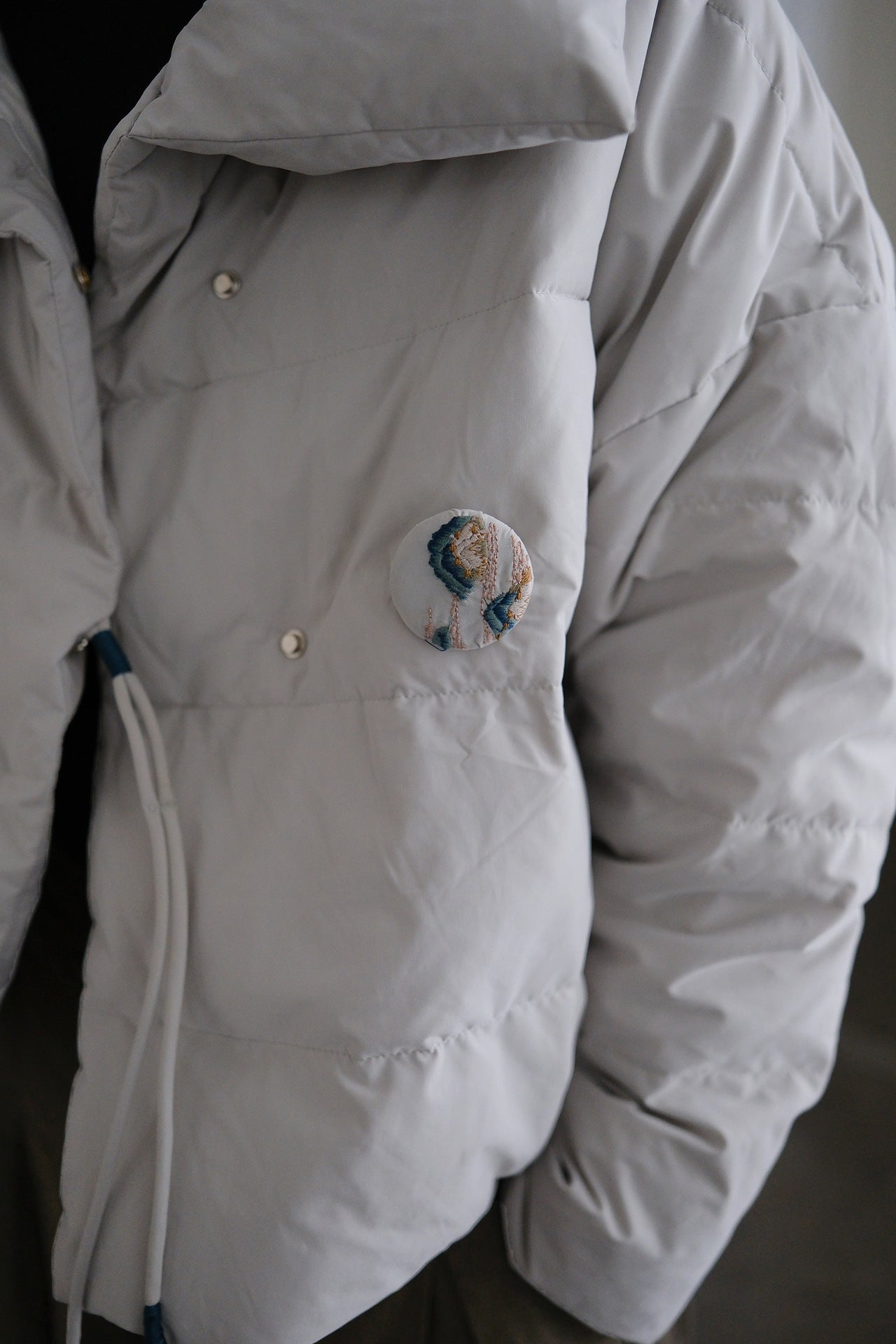 Retro Turtleneck Loose Down Jacket