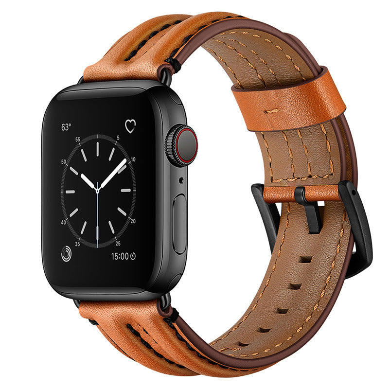 First Layer Cowhide Bamboo Leather Strap