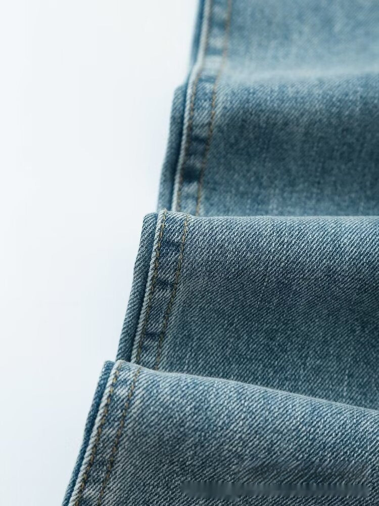 European And American Style French Style Design Fashion Casual Style All-match Casual Jeans