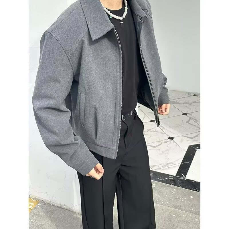 Mens And Womens Trendy Casual Short Zip Up Jacket