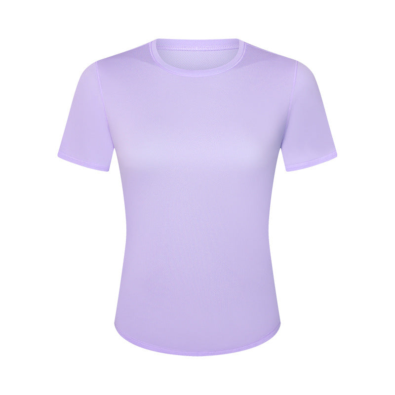 Comfortable Nude Feel Slim Fit Slimming Yoga Running Sports Quick-drying T-shirt