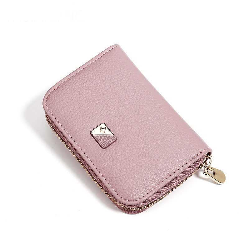 Women's Leather Solid Color Coin Purse