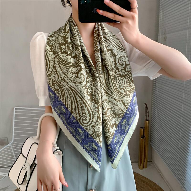 Fashion Home Color Leopard Twill Scarf