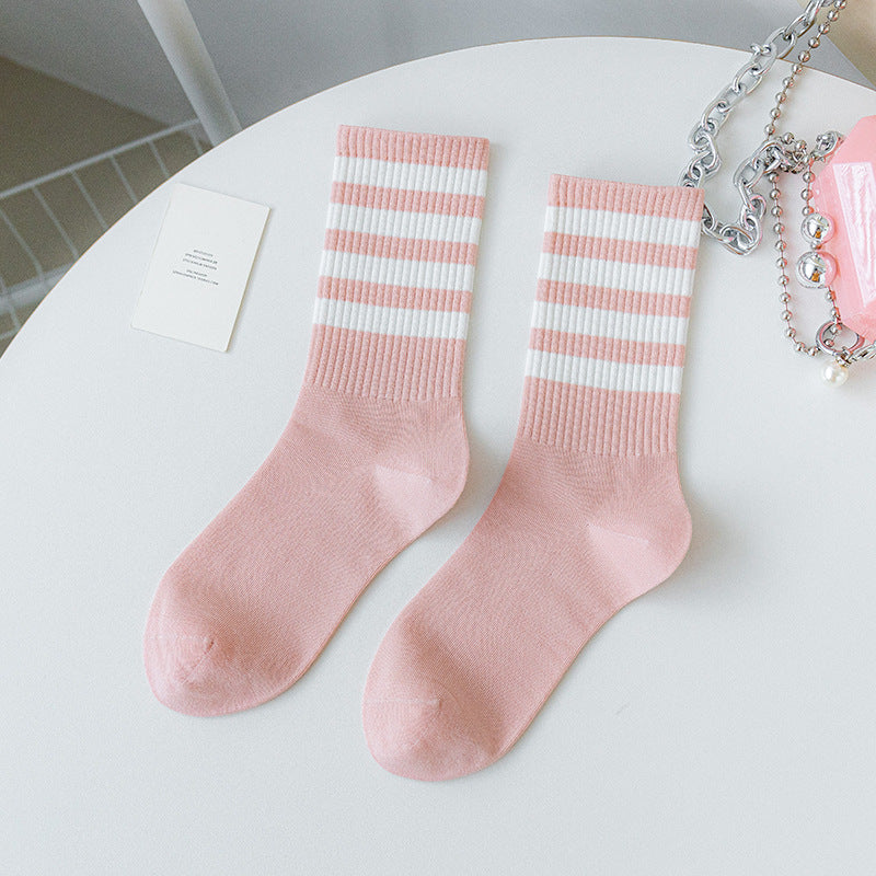 Women's Medium Length Cartoon Jacquard Socks