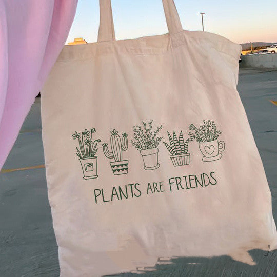 Floral Women Canvas Tote Bag Girl Reu