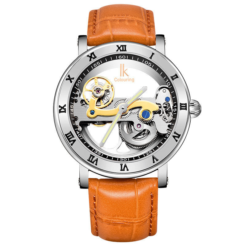 Double-sided Transparent Hollow Small Movement Flywheel Automatic Watch