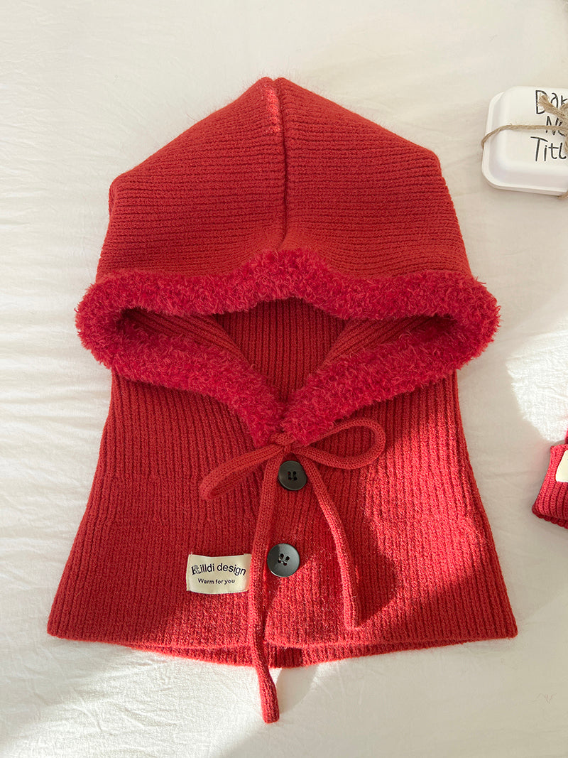 Ice Man Design Fashionable Knitted Drawstring Autumn And Winter Warm Ear Protection Hat