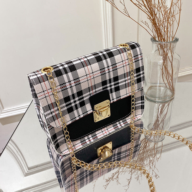 Mobiltelefon Crossbody Taske i Kontrastfarver med Mode og Personlighed