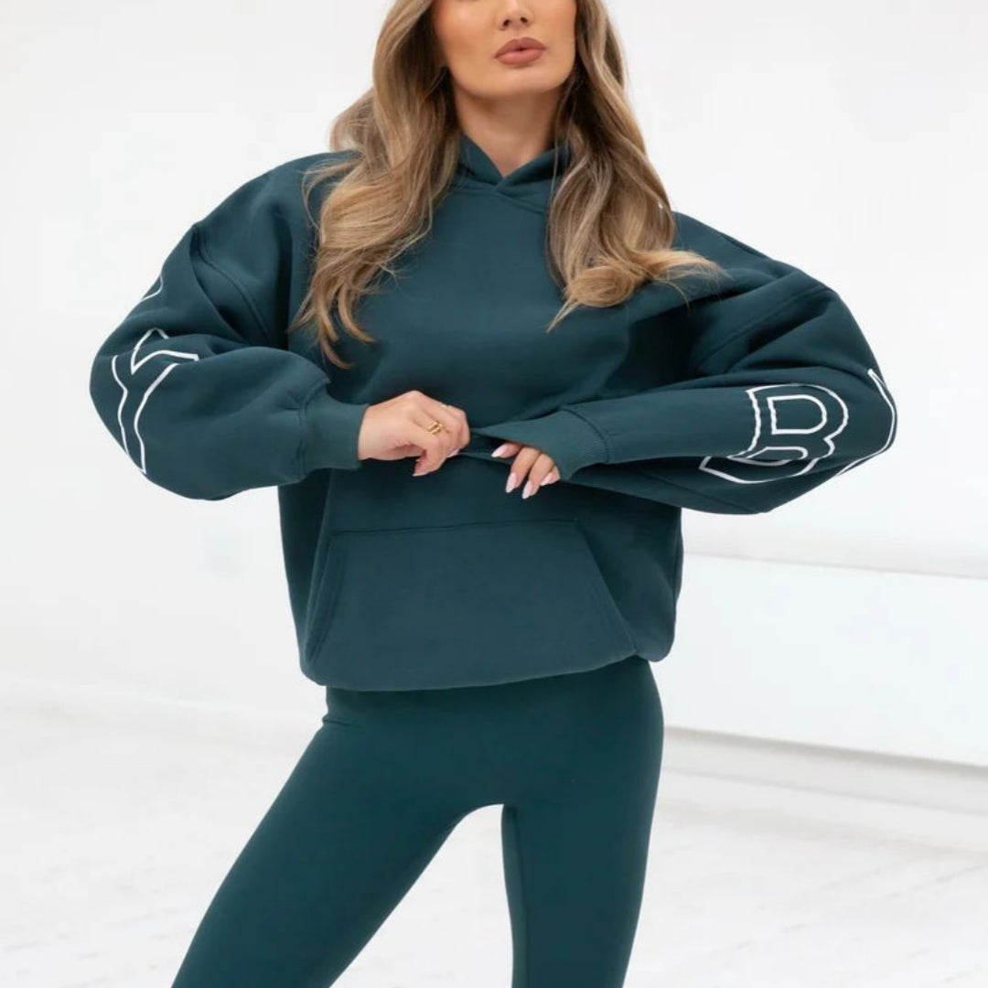 Tynd All-match Langærmet Løs Hættetrøje Hip-hop Pullover