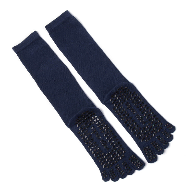 Long Tube Yoga Socks High Tube Pilates Five Finger