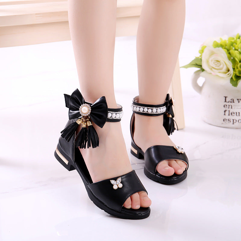 Bowknot Children's Roman Shoes Soft Sole Sandals