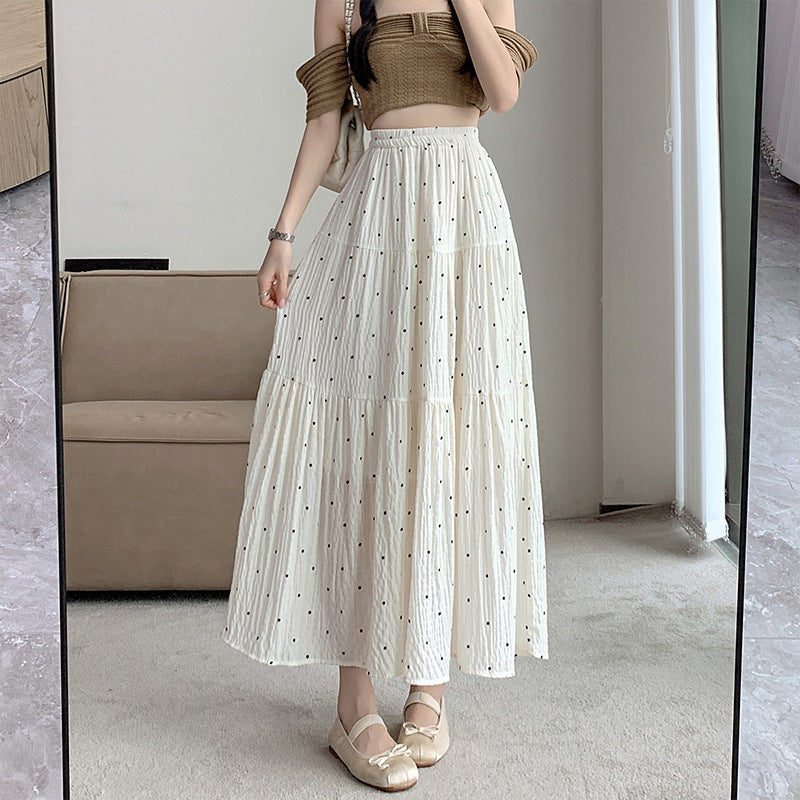 Stitching Ballet Style High Waist A- Line Skirt