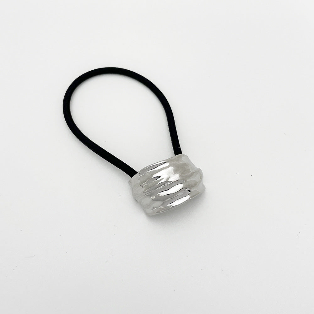 Simple Small Rubber Band Headband Hair Accessories Metal Geometry