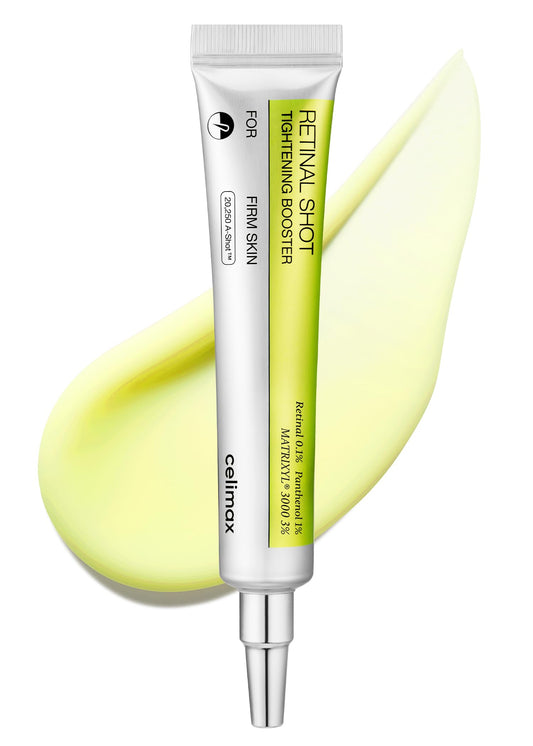 celimax The Vita A Retinal Shot Tightening Booster | med retinal, matrixyl, ger mindre porer, rynkor och fina linjer, ger fastare hud, 15 ml