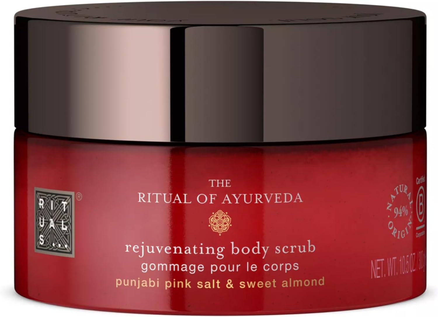RITUALS Body Scrub the Ritual of Ayurveda – Exfoliante Corporal Con Sal Rosa De Punjab Y Aceite De Almendras Dulces – 94% De Ingredientes De Origen Natural – 300 G