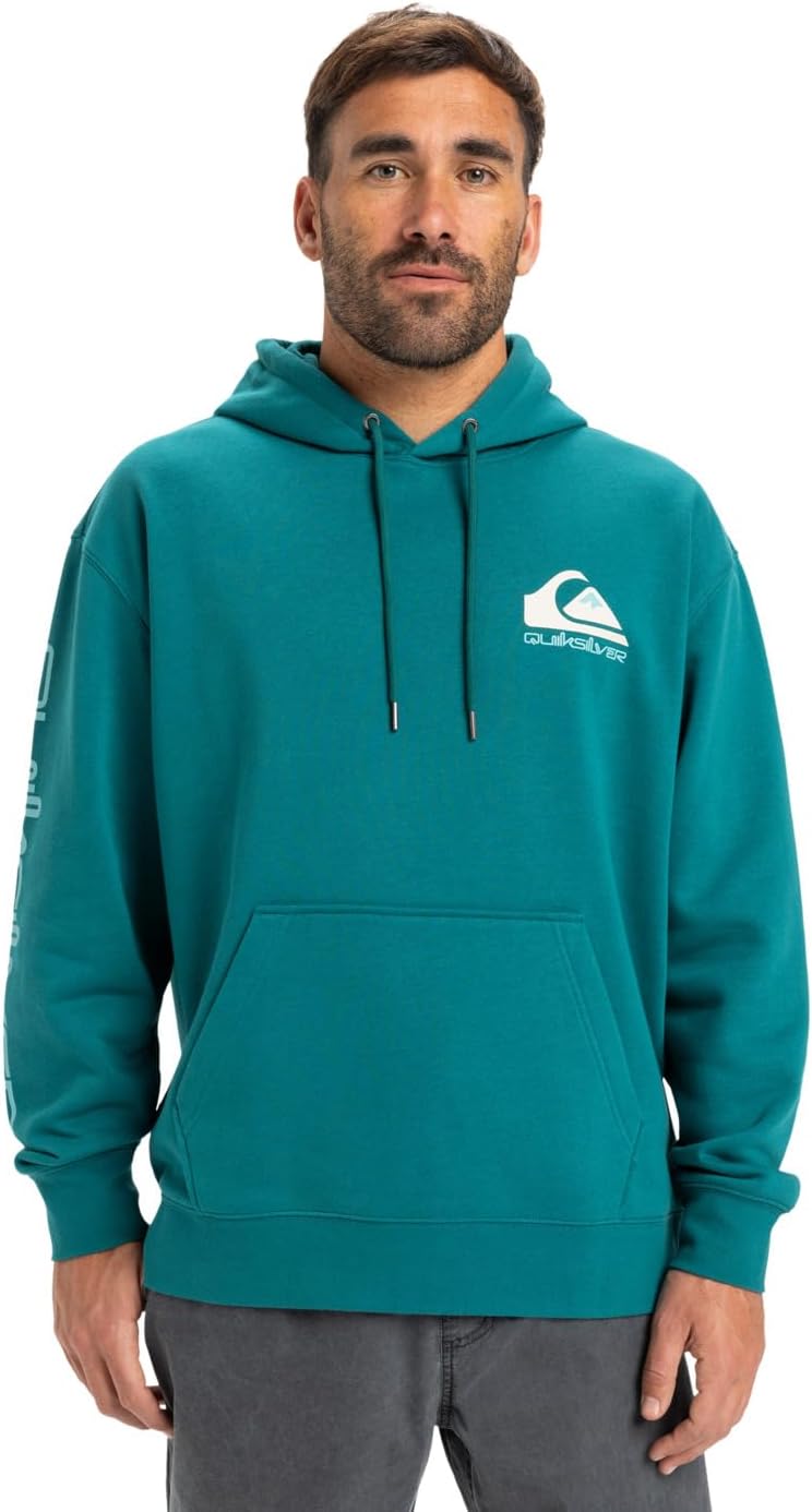Quiksilver herr Omni Logo Hoodie Pullover-tröja (1-pack)