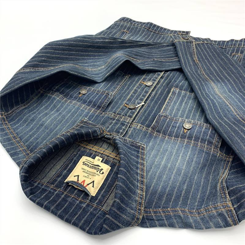 Denim Jacket Men's Cotton Baggy Coat