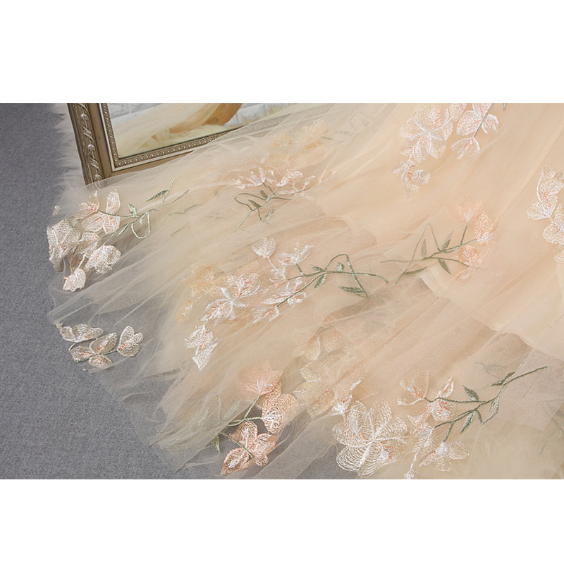 Fashionable Mesh Embroidered Long Skirt