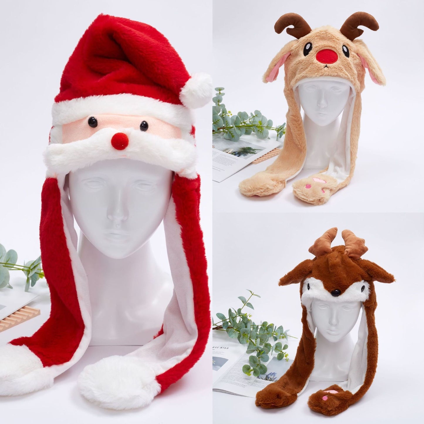 Christmas Hat Cute Elk Children's Boys And Girls Funny