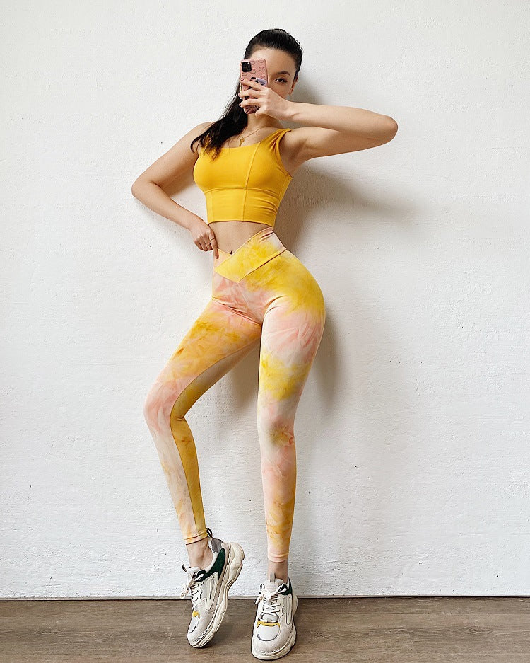 Tie-dye hip pants