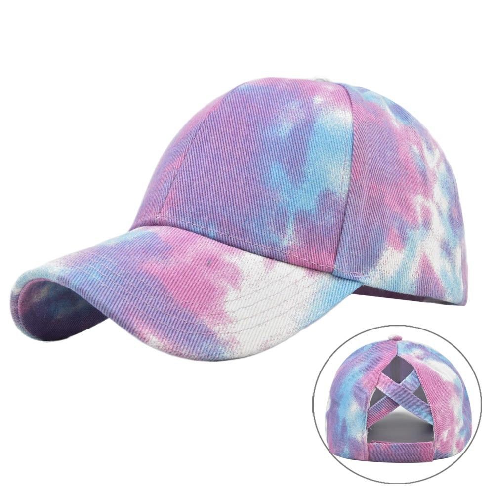 Women's Tie Dye Crossover Baseball Hat