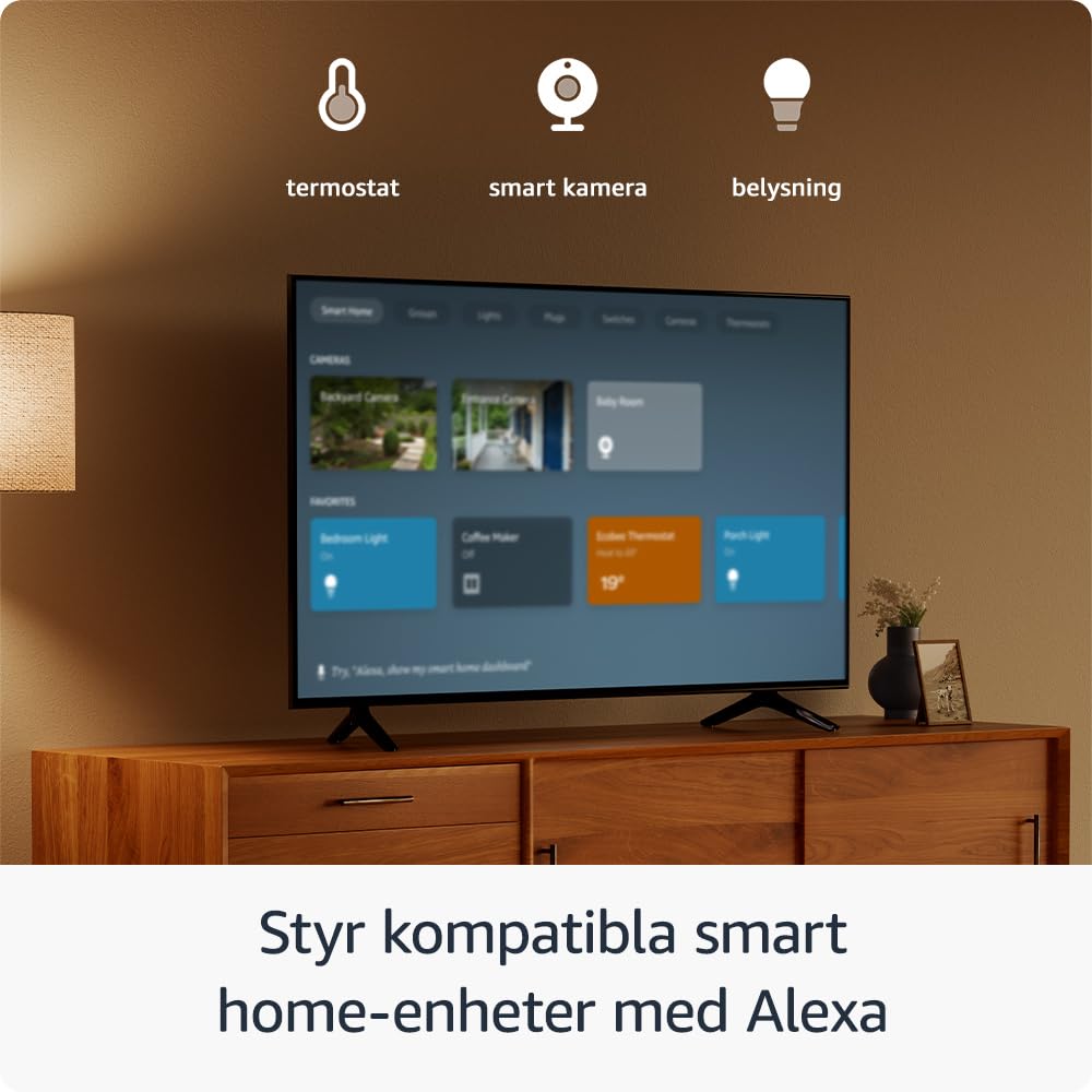 Amazon Fire TV Stick HD, gratis och direktsänd TV, Alexa Voice Remote, smart home-kontroller, HD-streaming (internationell version)