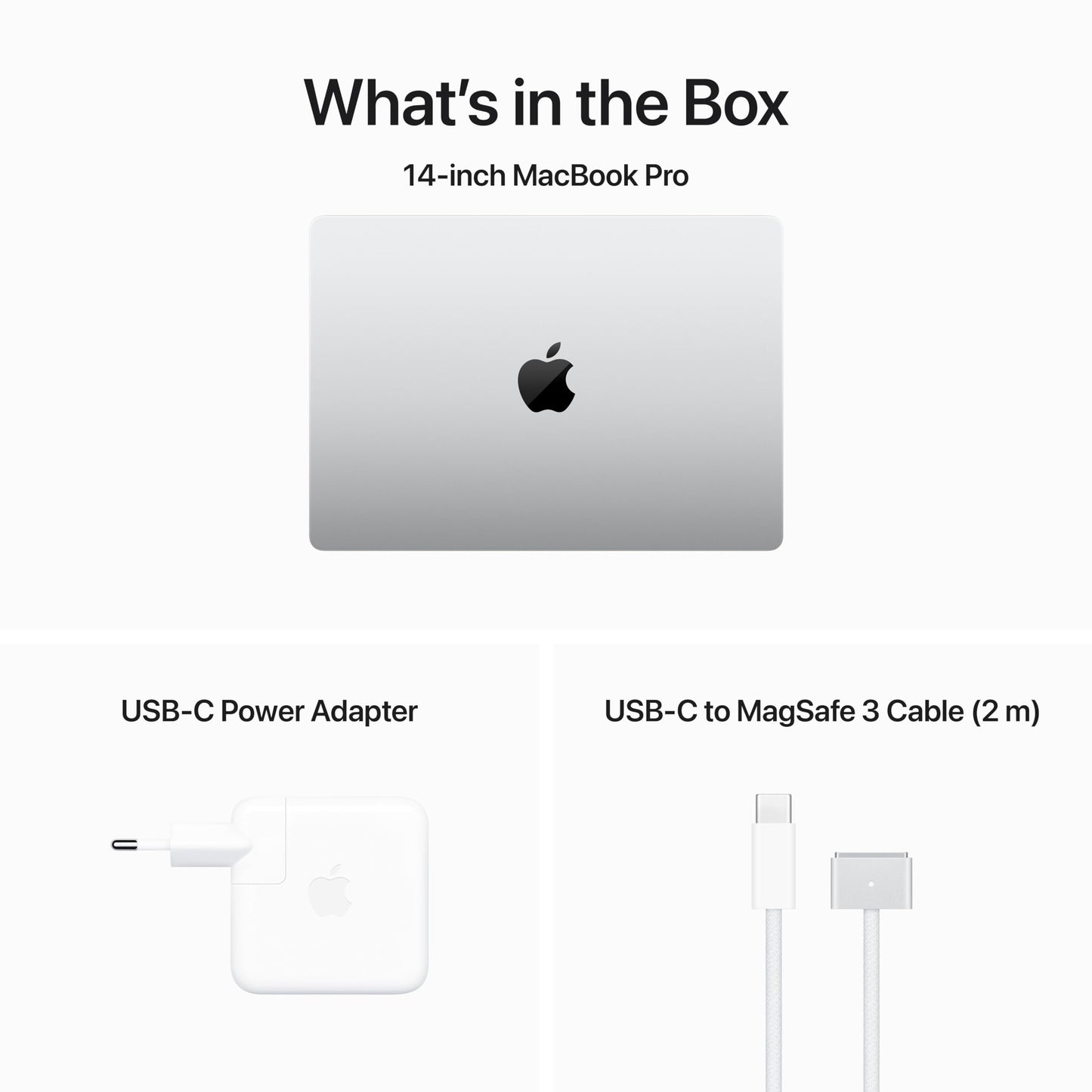Apple 2023 MacBook Pro – bärbar dator med M3-chip med 8 kärnig processor och 10 kärnig grafik, 14,2-tums Liquid Retina XDR-skärm, 8 GB enhetligt minne, 1 TB SSD-lagring; silver