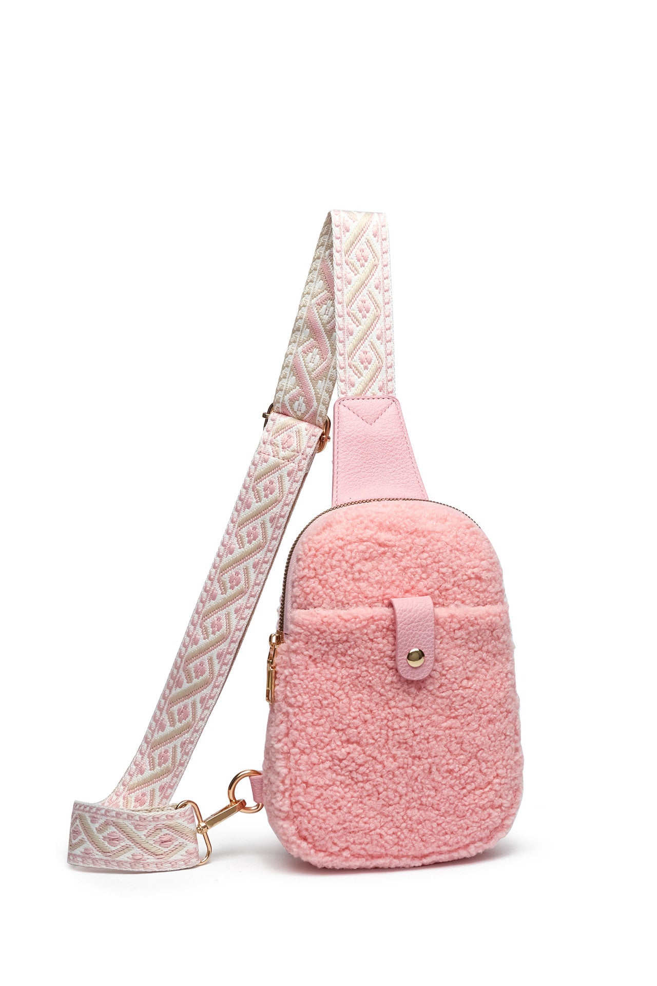 Ethnic Style Shoulder Strap Crossbody Casual Fur Bag