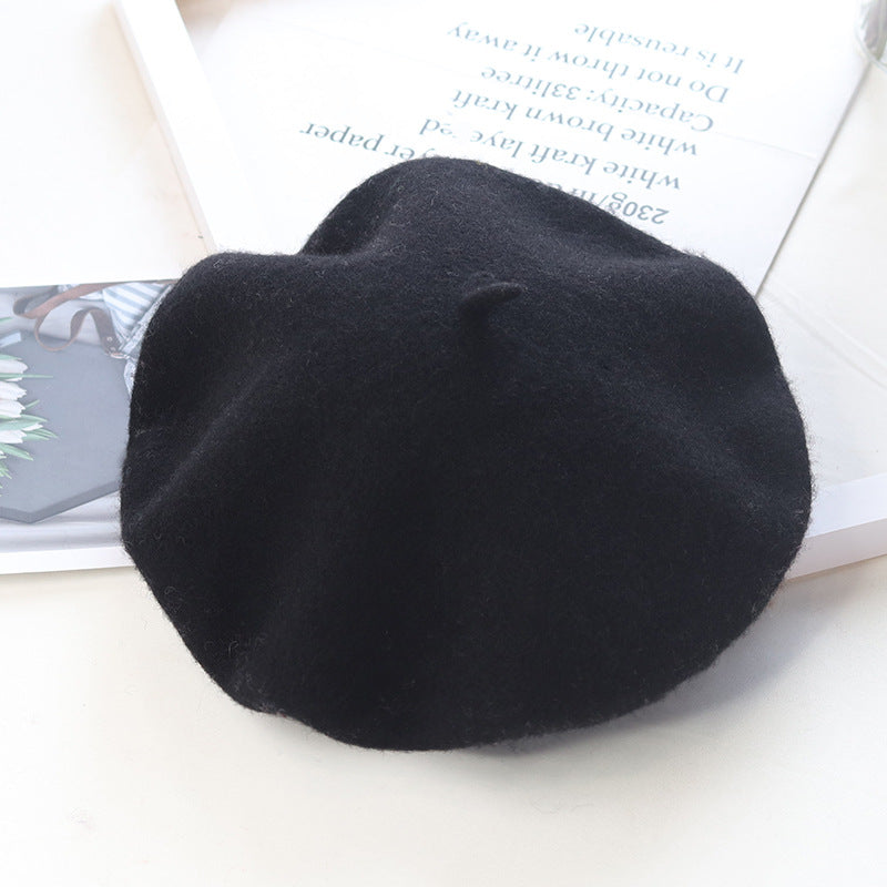 Children's Fashion Retro Warm Painter Woolen Knitted Hat