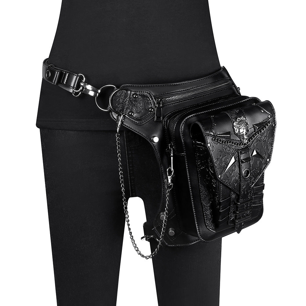 Skull Chain Bag Outdoor Motorcycle Belt Bag