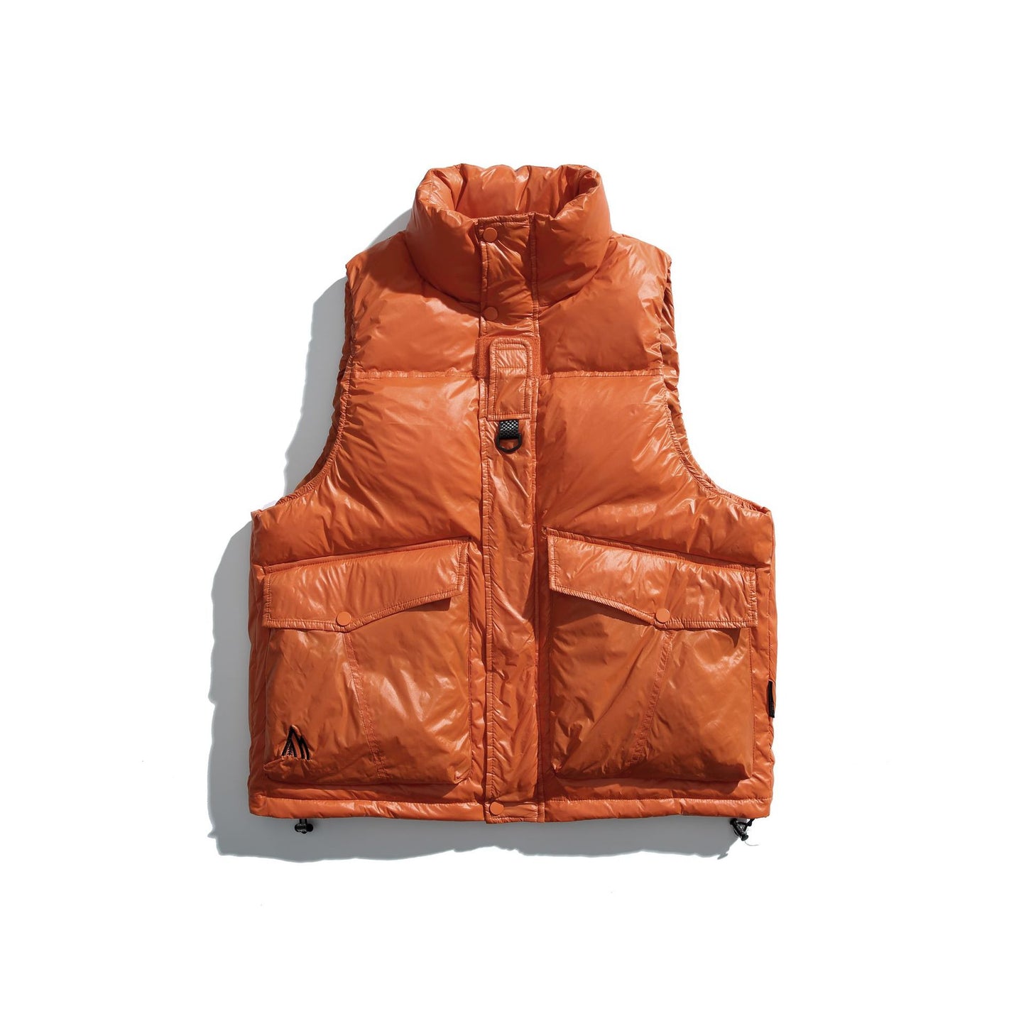 Solid Color Large Pocket Outdoor Work Clothes Down Vest Jacket