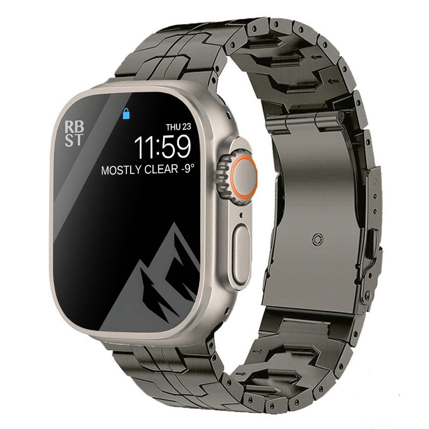 Suitable For Titanium Alloy Watch Strap Iron Man Safety Catch Titanium Band Metal Strap