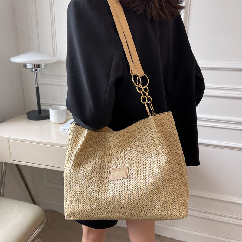 Women's Retro Texture Large Capacity Bag