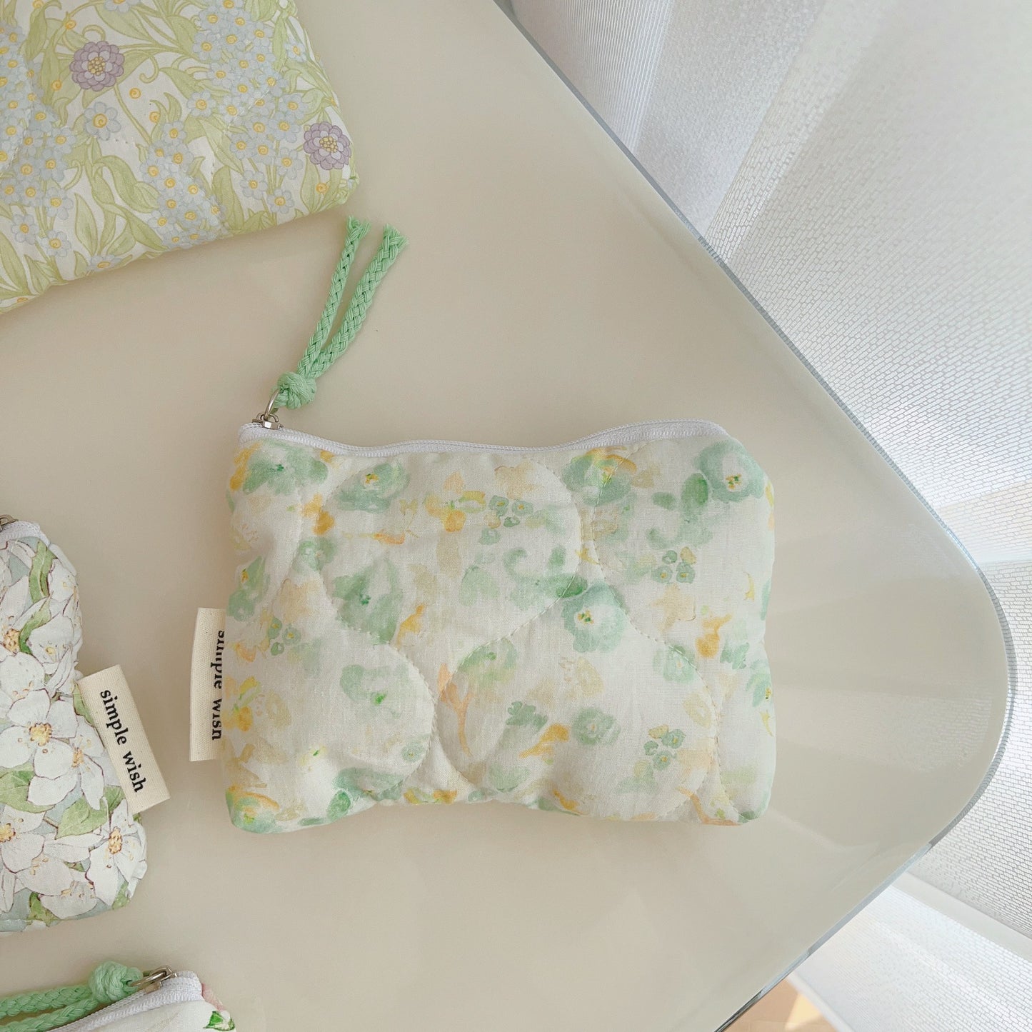 Cloth Bag Earphone Lipstick Tampon Storage Bag Card Bag Quilted Thick