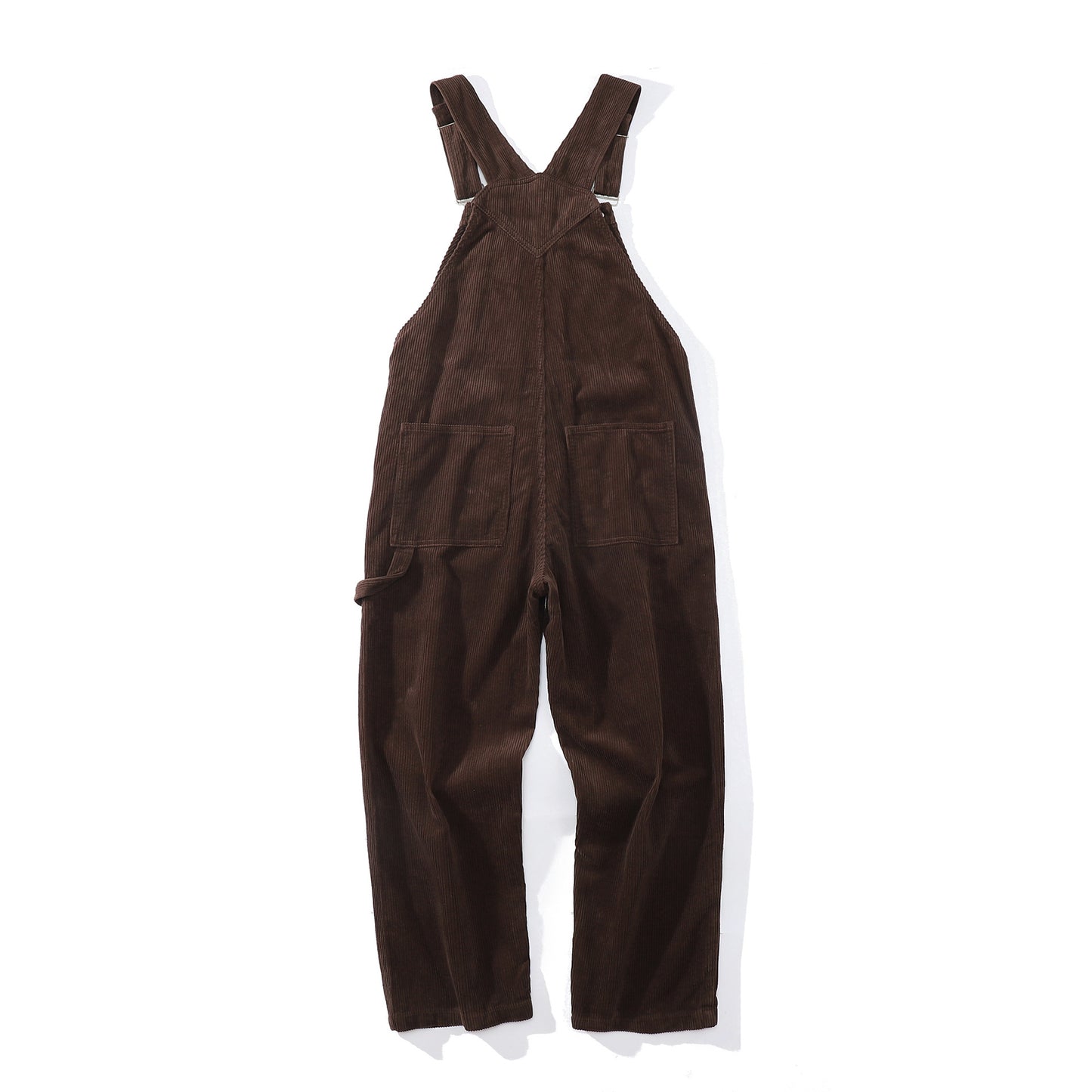 Brown Trousers Pure Color Cotton Lantern