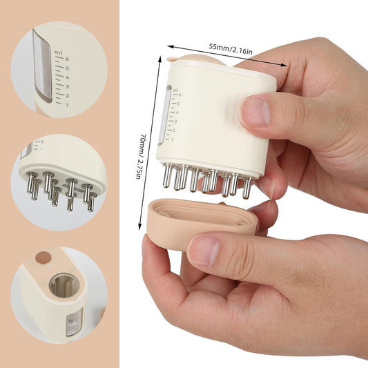 Electric Hair Oil Applicator and Scalp Massager 2 in 1,Opossum Hair Oil Applicator,Scalp Massager Hair Growth,Scalp Oil Applicator Head Massager Brush for Salon Care